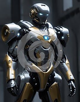 Robotic Warrior in Dynamic Pose