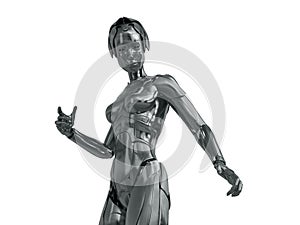 Robotic woman