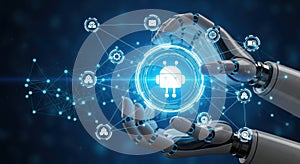 Robotics automation ai technology artificial intelligence machine learning future innovation concept