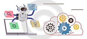 Robotics and Automation in Cloud Computing and Digital Workflow Management Concepts