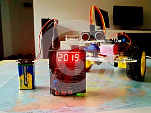 Robotics creation with arduino uno microcontroller