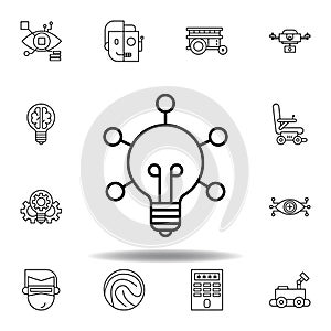 Robotics creative outline icon. set of robotics illustration icons. signs, symbols can be used for web, logo, mobile app, UI, UX