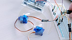 Robotics engineering microcontroller signal