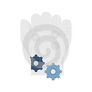 Robotics hand Color Vector icon which can easily modify or edit