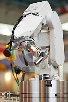 Robotics. manipulator arm with detail