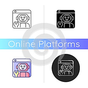 Robotics platforms icon