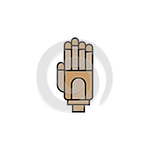 Robotics robot hand outline icon. Signs and symbols can be used for web, logo, mobile app, UI, UX on white background
