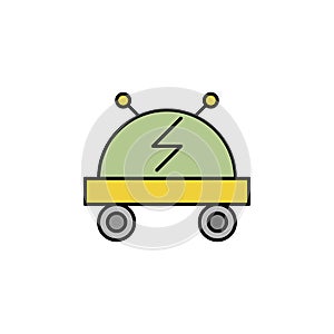 Robotics robot outline icon. Signs and symbols can be used for web, logo, mobile app, UI, UX on white background