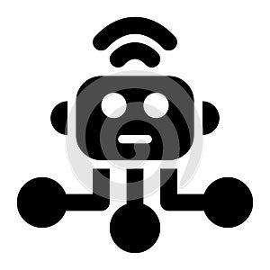 Internet of Things Glyph Solid Icon