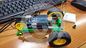 Robotics stem education in a class