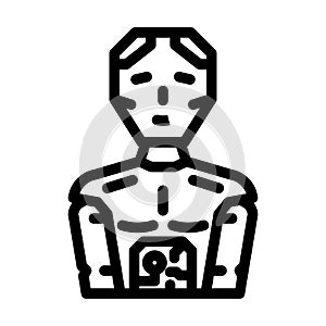 robotics tech enthusiast line icon vector illustration photo