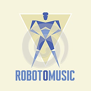 RobotoMusic - Vector Logo Template photo