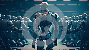 Robots army commander, automation of robotic technical processes.