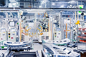 robots in a car plant