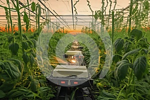 Robots conduct farming activities