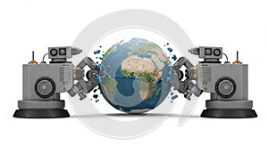 Robots Crushing Earth