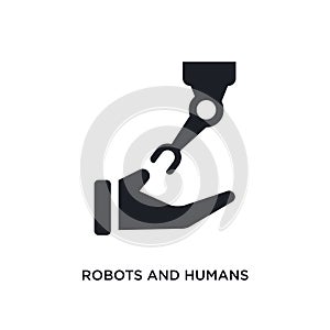 robots and humans isolated icon. simple element illustration from artificial intellegence concept icons. robots and humans photo
