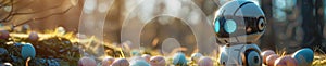 Robots participating in easter egg hunts