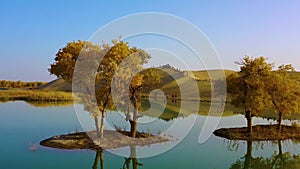 Robus Village in Populus euphratica Forest in Xinjiang Desert  China