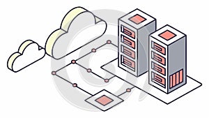 Robust cloud server infrastructure, secure data management, vector design Generative AI