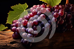 Robust Red wine grapes. Generate Ai