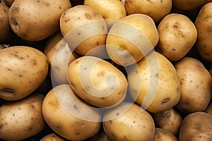 Robust Ripe potatoes. Generate Ai photo