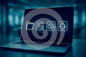 Secure cloud data storage and file management system