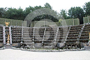 rocaille fountains in the gardens of the palace of versailles (france) photo
