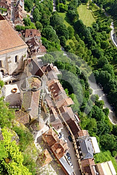 Rocamadour, France - aerial view
