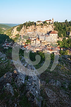 Rocamadour in Lot department in France.