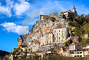 Rocamadour village, a beautiful UNESCO world culture heritage si