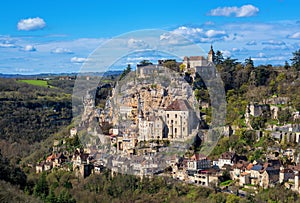 Rocamadour village, a beautiful UNESCO world culture heritage si