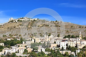 Rocca Calascio in the Apennines, Italy