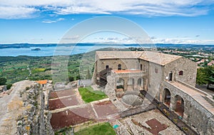 Rocca dei Papi fortress in Montefiascone, province of Viterbo, Lazio, central Italy.