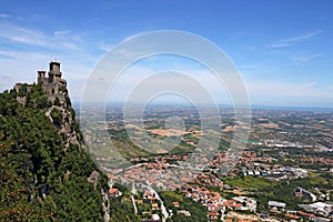 Rocca della Guaita San Marino fortress landscape