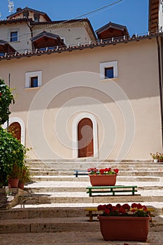 Rocca di Cambio, old town in Abruzzo, Italy photo