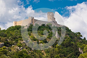 Rocca Janula fortress. Cassino, Italy. Centuries castle.