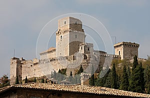 Rocca Maggiore, medieval castle, Assisi photo