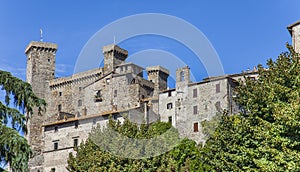 The Rocca Monaldeschi della Cervara castle in Bolsena on Lake Bolsena in the Viterbo