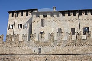 Rocca san vitale, old castle in fontanellato photo