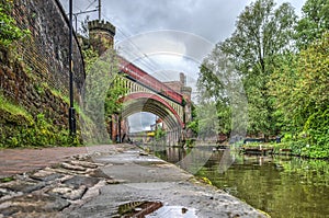 Rochdale canal in Manchester, England