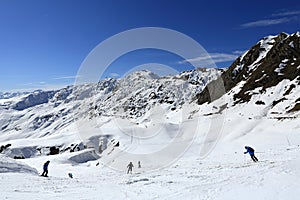   en estación esquí Francia 