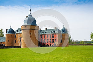 Rochefort castle in Belgium, Europe