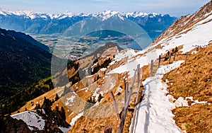 Rochers de Naye, Mountain of the Swiss Alps near Montreux