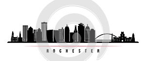 Rochester skyline horizontal banner.