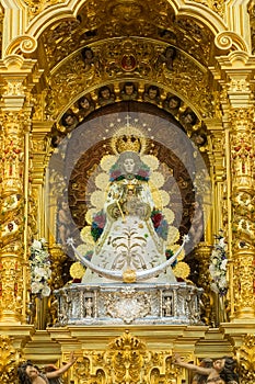 Rocio virgin in Huelva, famous procession photo