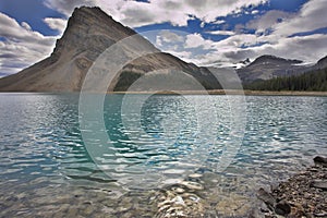 Rock above lake