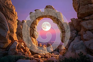 rock arch, AI generated