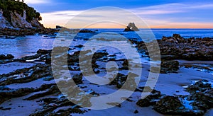 The Rock Arch at Corona Del Mar Beach, California