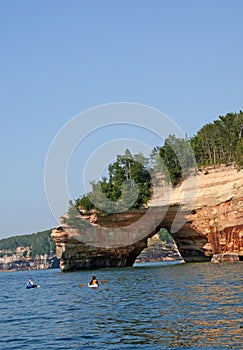 Rock arch on Great Lakes